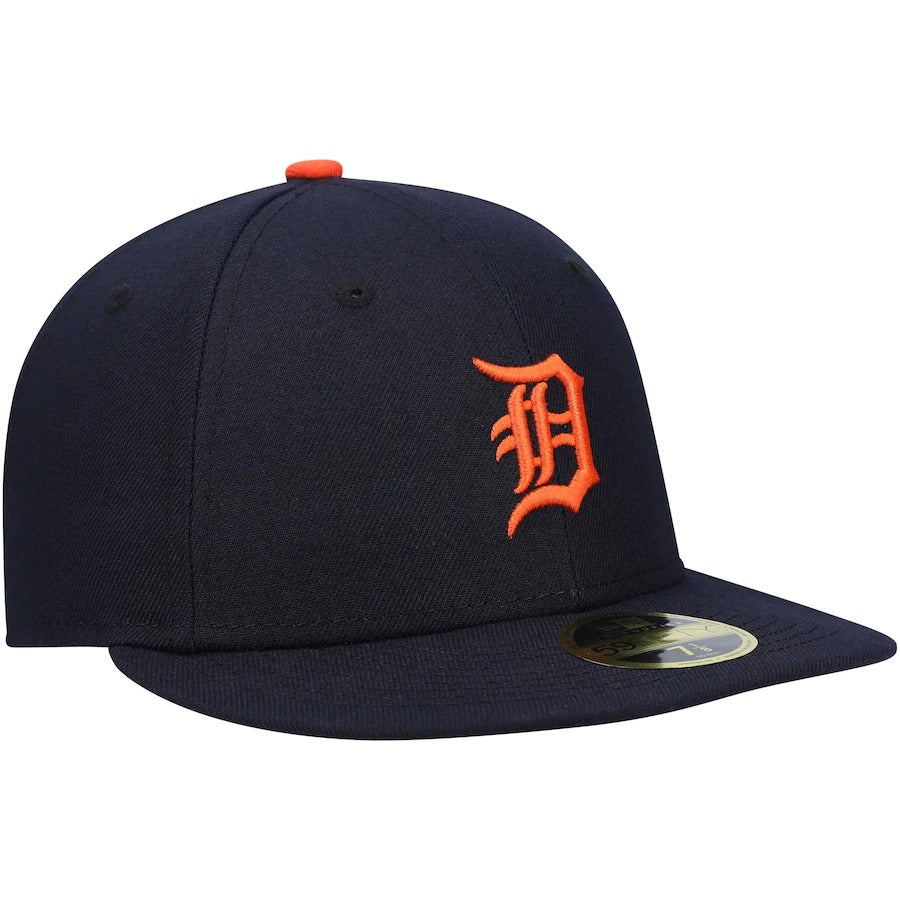 New Era Detroit Tigers Navy Authentic Collection On-Field Road Low Profile 59FIFTY Fitted Hat