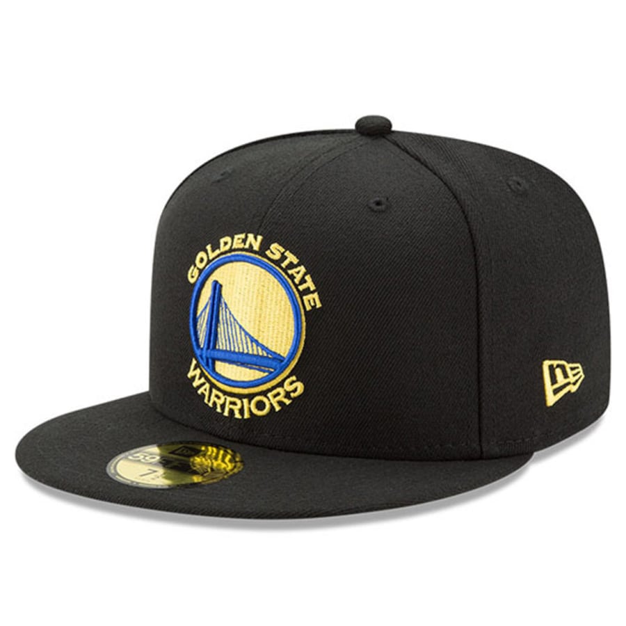 New Era Golden State Warriors Black 2022 NBA Finals Side Patch 59FIFTY Fitted Hat