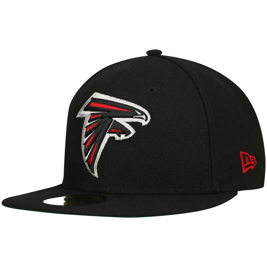 New Era Black Atlanta Falcons Field Patch 59FIFTY Fitted Hat