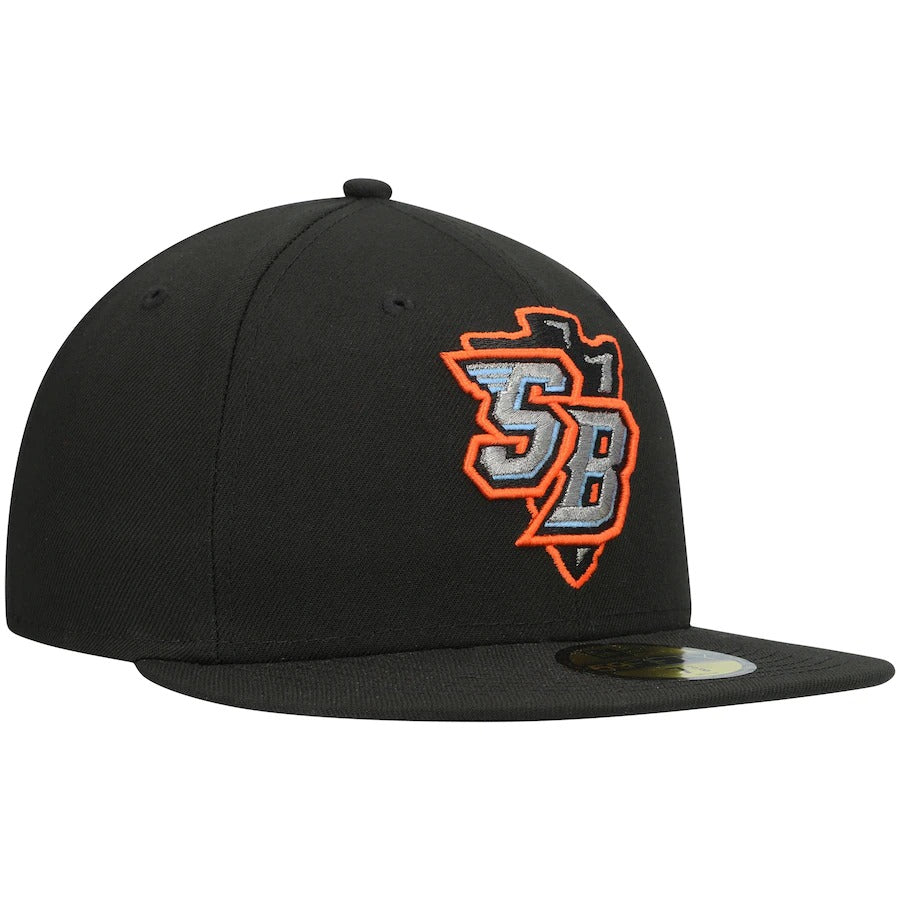 New Era Inland Empire 66ers Black Authentic Collection Team 59FIFTY Fitted Hat