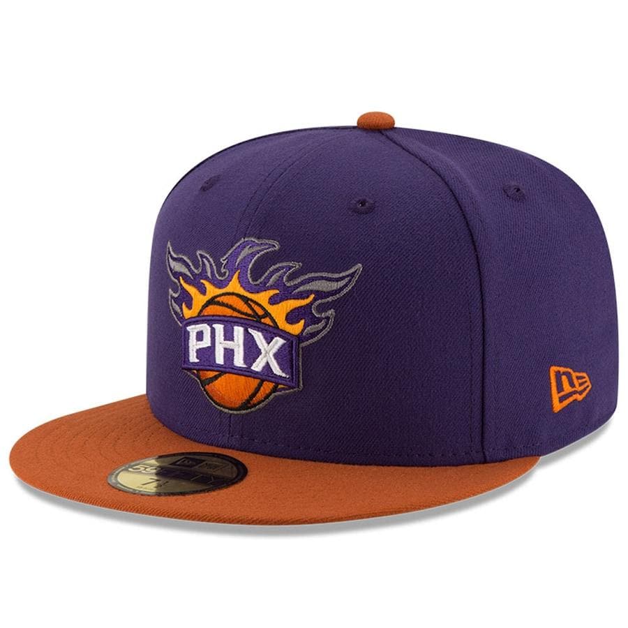 New Era Phoenix Suns 2021 NBA Finals Bound Sidepatch Purple/Orange 59FIFTY Fitted Hat