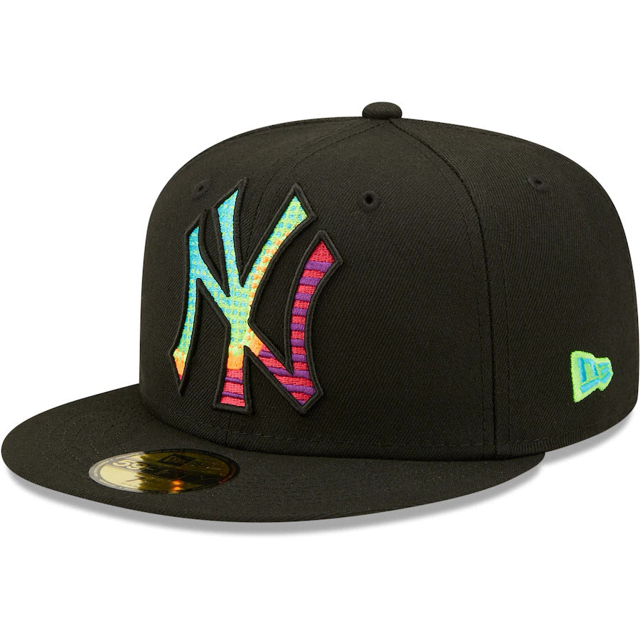 New Era Black New York Yankees Neon Fill 59FIFTY Fitted Hat