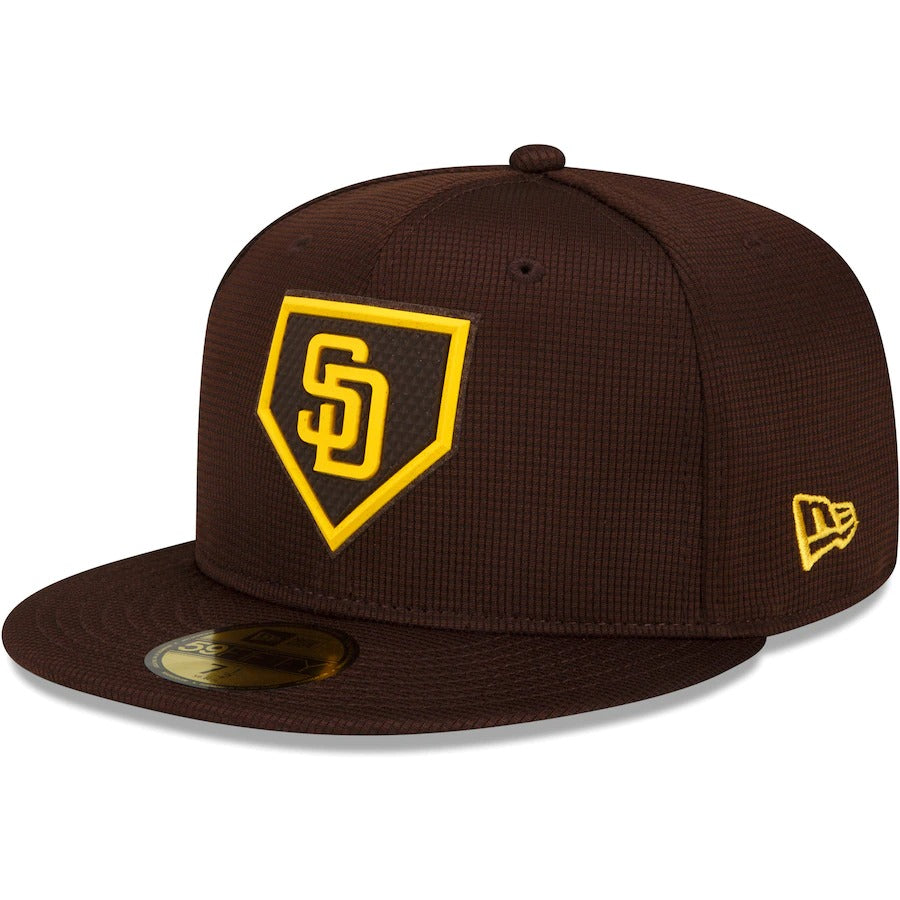 New Era San Diego Padres Brown/Yellow 2022 Clubhouse 59FIFTY Fitted Hat