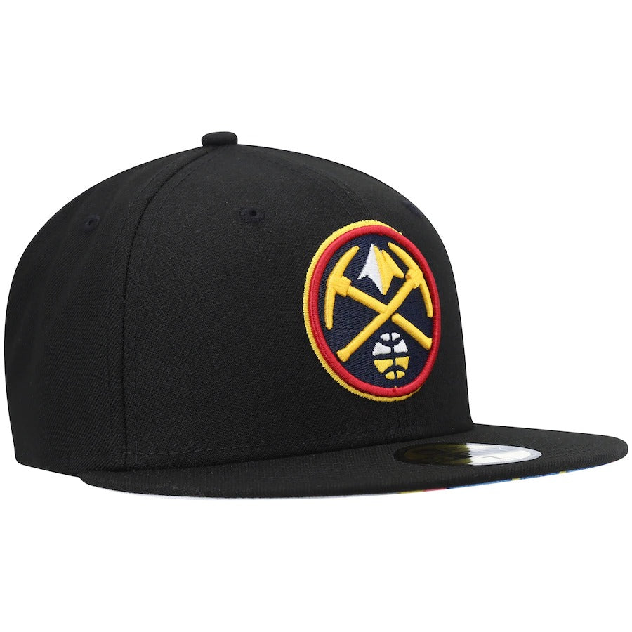 New Era Denver Nuggets Black Team Wordmark 59FIFTY Fitted Hat