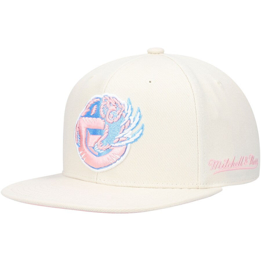Mitchell & Ness x Lids Vancouver Grizzlies Cream Hardwood Classics Cake Pop Fitted Hat