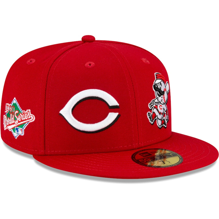 New Era Cincinnati Reds Red Patch Pride 59FIFTY Fitted Hat