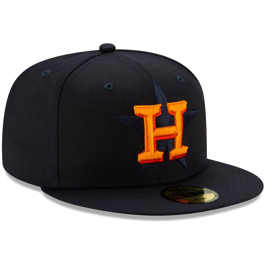 New Era Houston Astros Navy Logo Elements 59FIFTY Fitted Hat