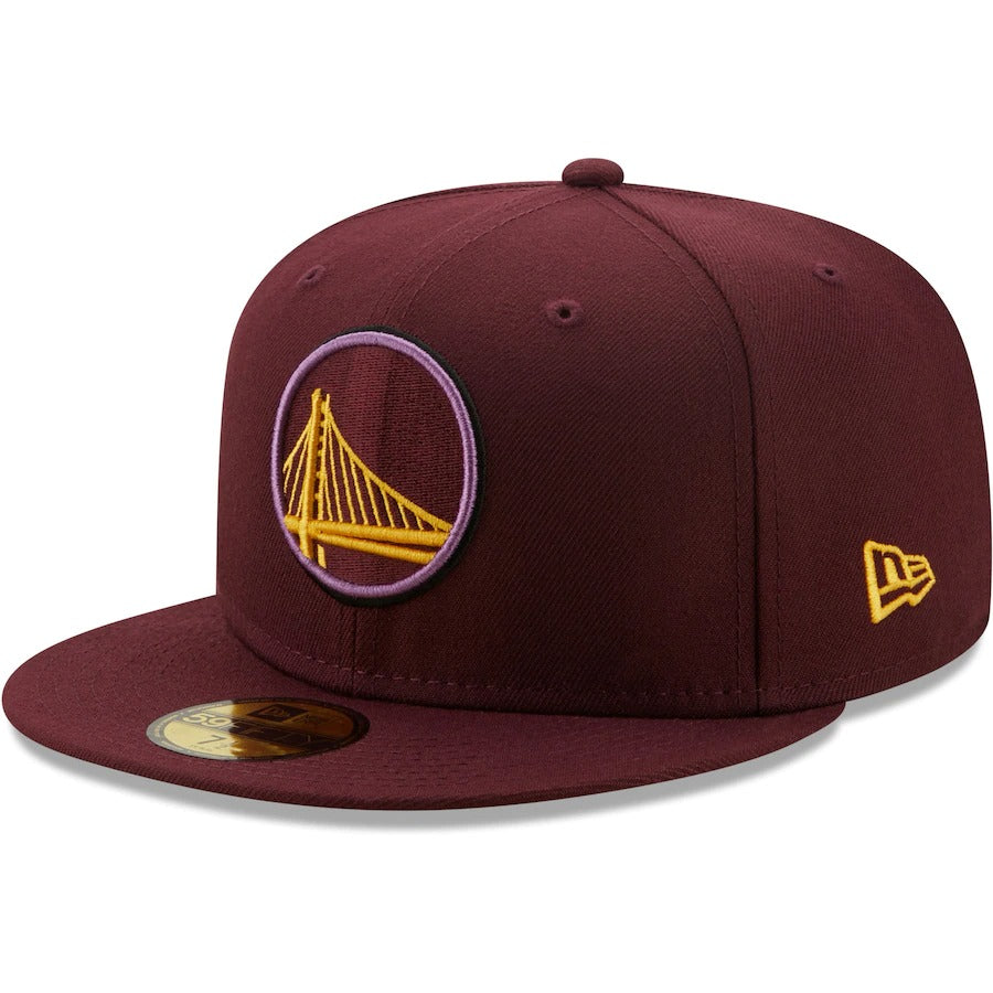 New Era Golden State Warriors Maroon Color Pack 59FIFTY Fitted Hat