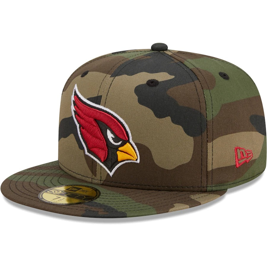 New Era Arizona Cardinals Camo Woodland 2021 59FIFTY Fitted Hat