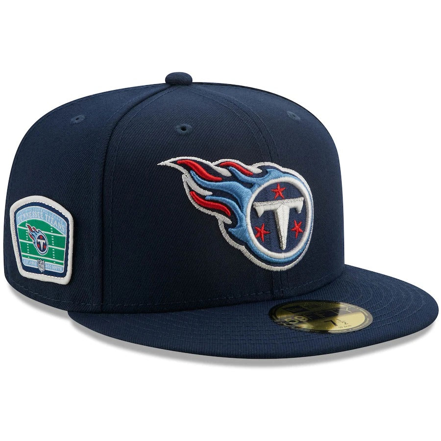 New Era Navy Tennessee Titans Field Patch 59FIFTY Fitted Hat