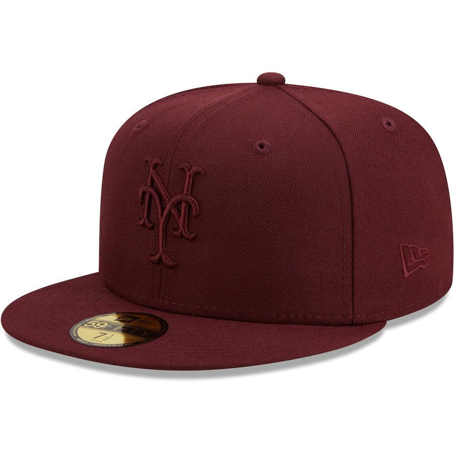 New Era New York Mets Maroon Oxblood Tonal 59FIFTY Fitted Hat