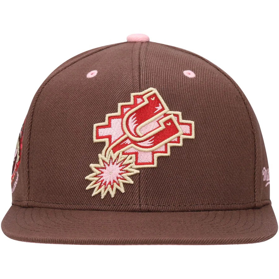 Mitchell & Ness San Antonio Spurs Brown 1996 NBA All-Star Weekend Hardwood Classics Brown Sugar Bacon Fitted Hat