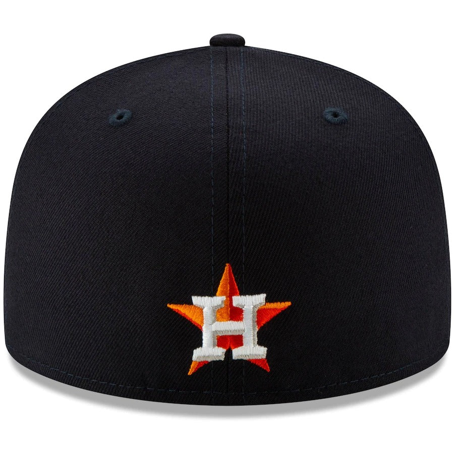 New Era Houston Astros Navy Logo Elements 59FIFTY Fitted Hat