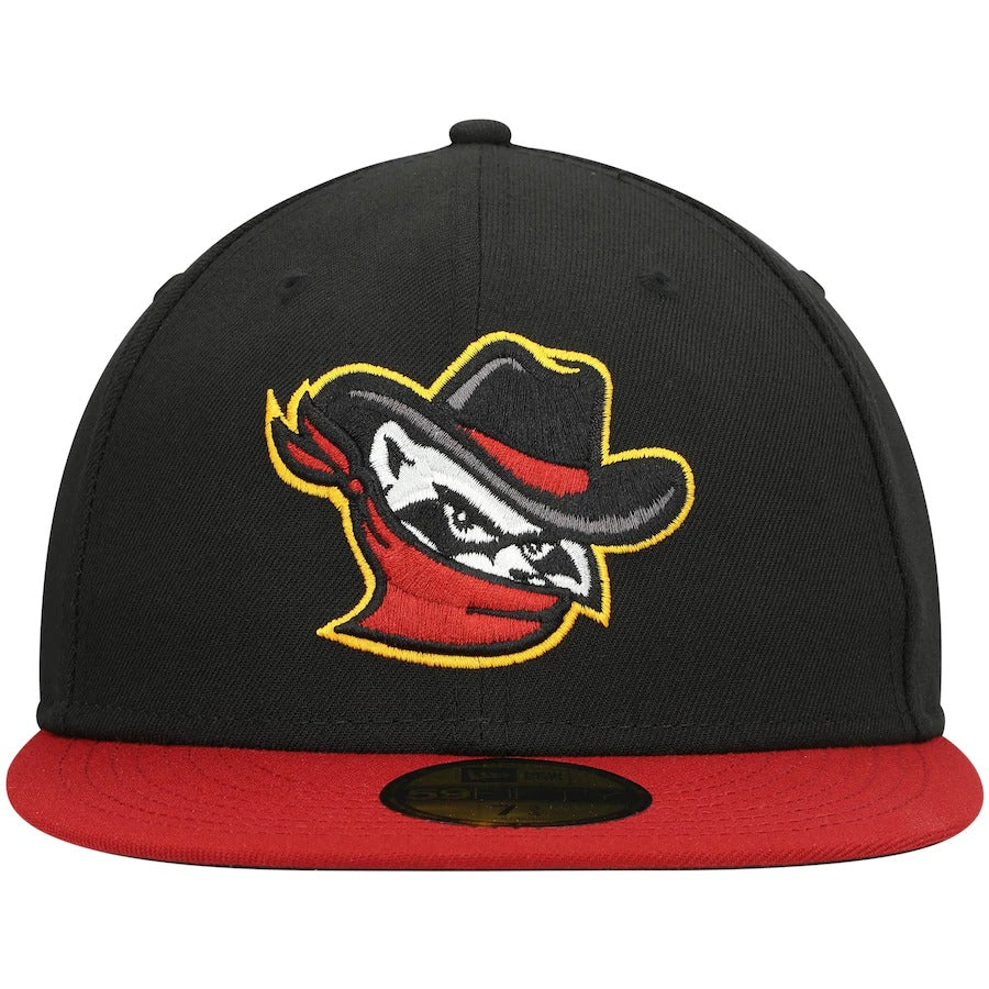 New Era Quad Cities River Bandits Black Authentic Collection Team Home 59FIFTY Fitted Hat