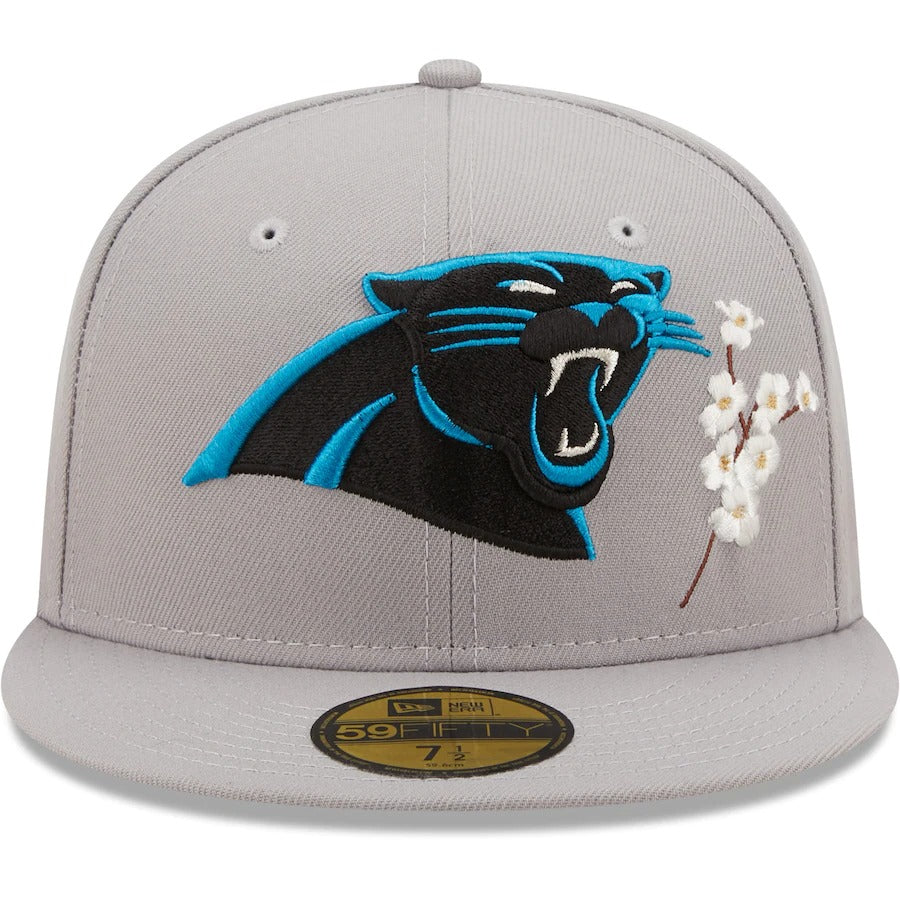 New Era Carolina Panthers Gray City Describe 59FIFTY Fitted Hat