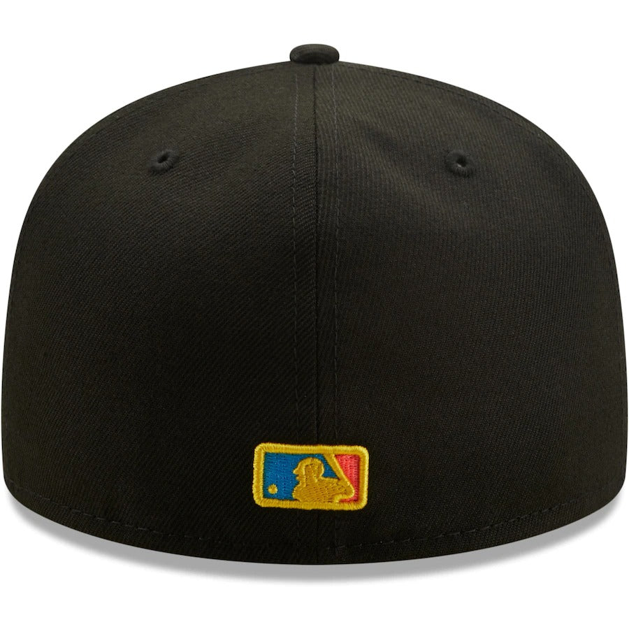 New Era Atlanta Braves Black Glow Undervisor 59FIFTY Fitted Hat