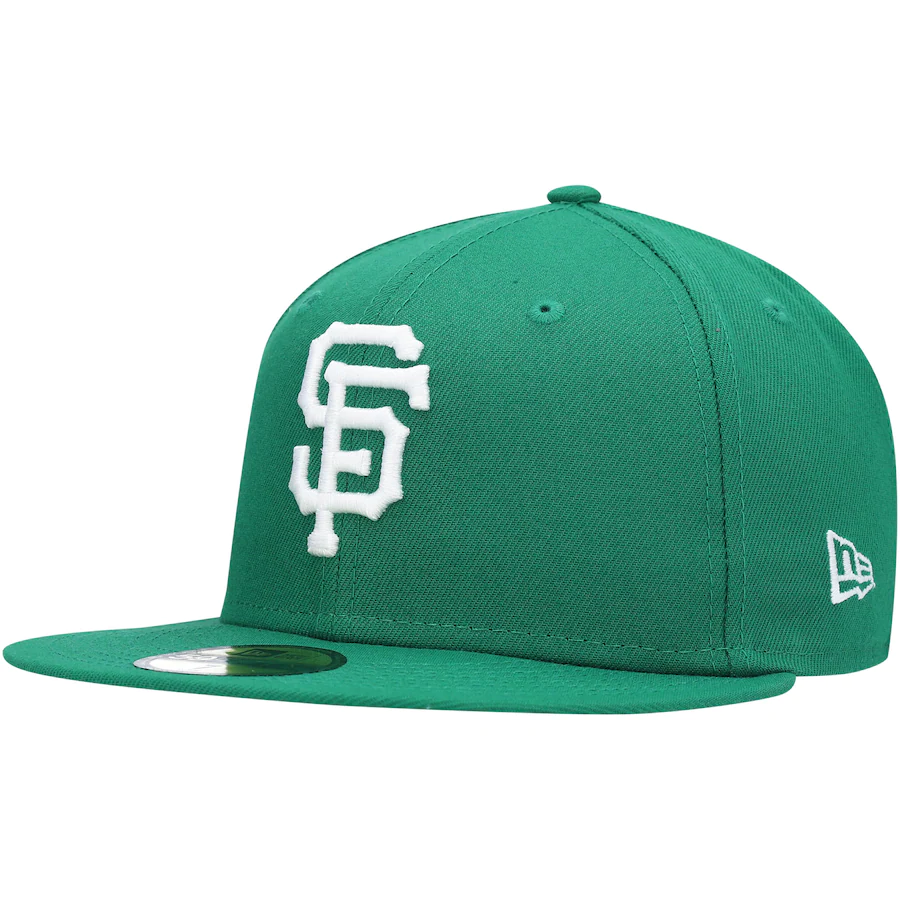New Era San Francisco Giants Kelly Green Logo White 59FIFTY Fitted Hat