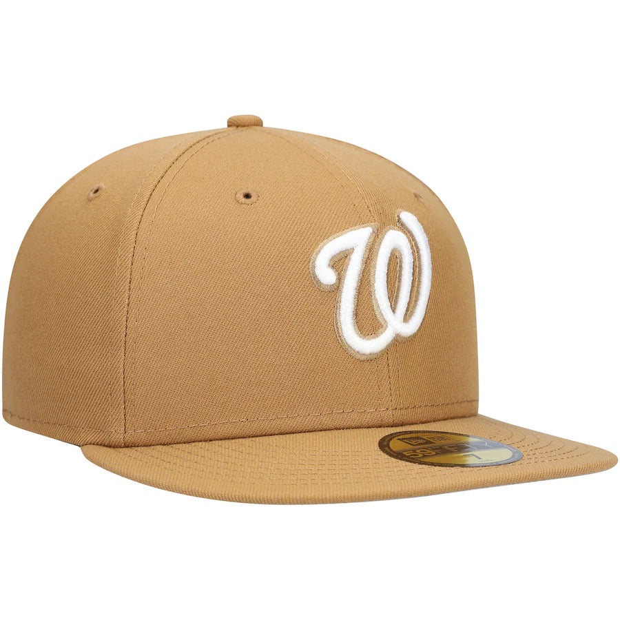 New Era Tan Washington Nationals Wheat 59FIFTY Fitted Hat
