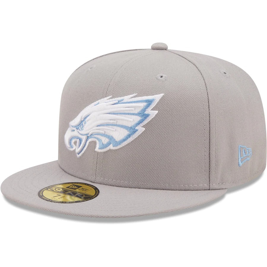 New Era Philadelphia Eagles Gray 2017 East Division Champions Sky Blue Undervisor 59FIFTY Fitted Hat
