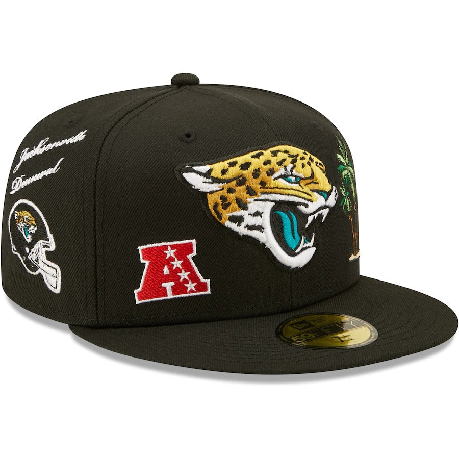 New Era Black Jacksonville Jaguars Team Local 59FIFTY Fitted Hat
