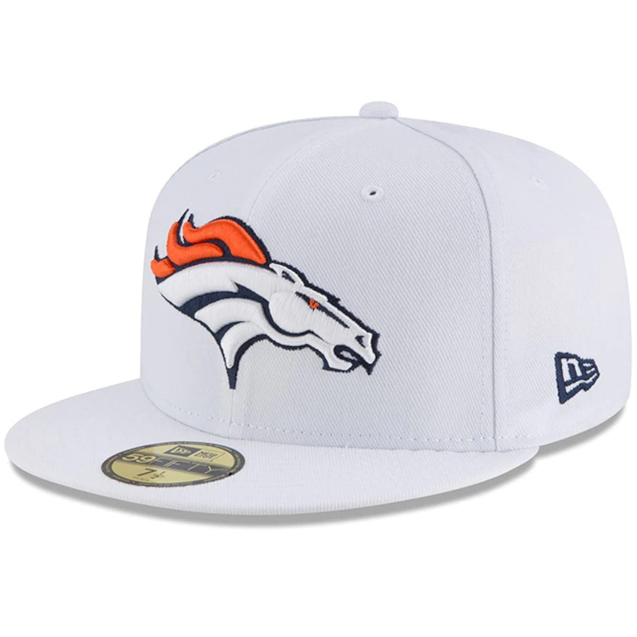 New Era White Denver Broncos Omaha 59FIFTY Fitted Hat