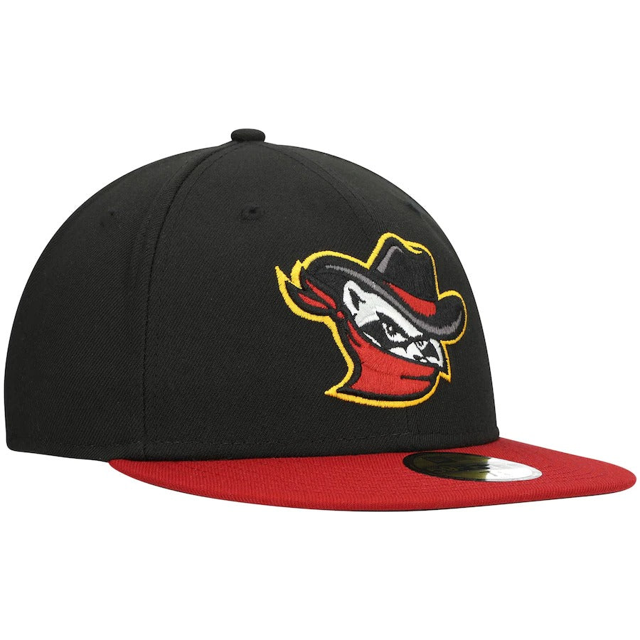 New Era Quad Cities River Bandits Black Authentic Collection Team Home 59FIFTY Fitted Hat