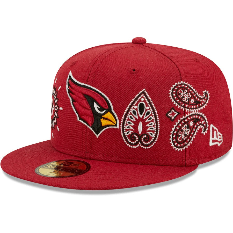 New Era Arizona Cardinals Scarlet Bandana 59FIFTY Fitted Hat