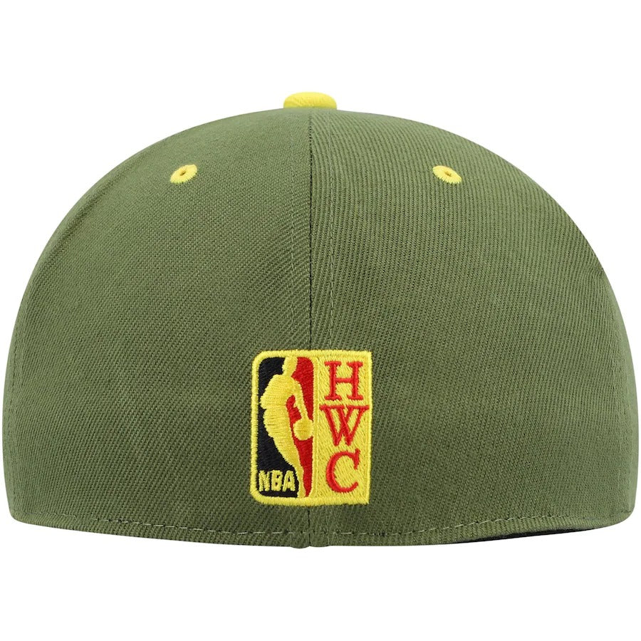 Mitchell & Ness x Lids Chicago Bulls Olive 30th Anniversary Hardwood Classics Dusty Fitted Hat