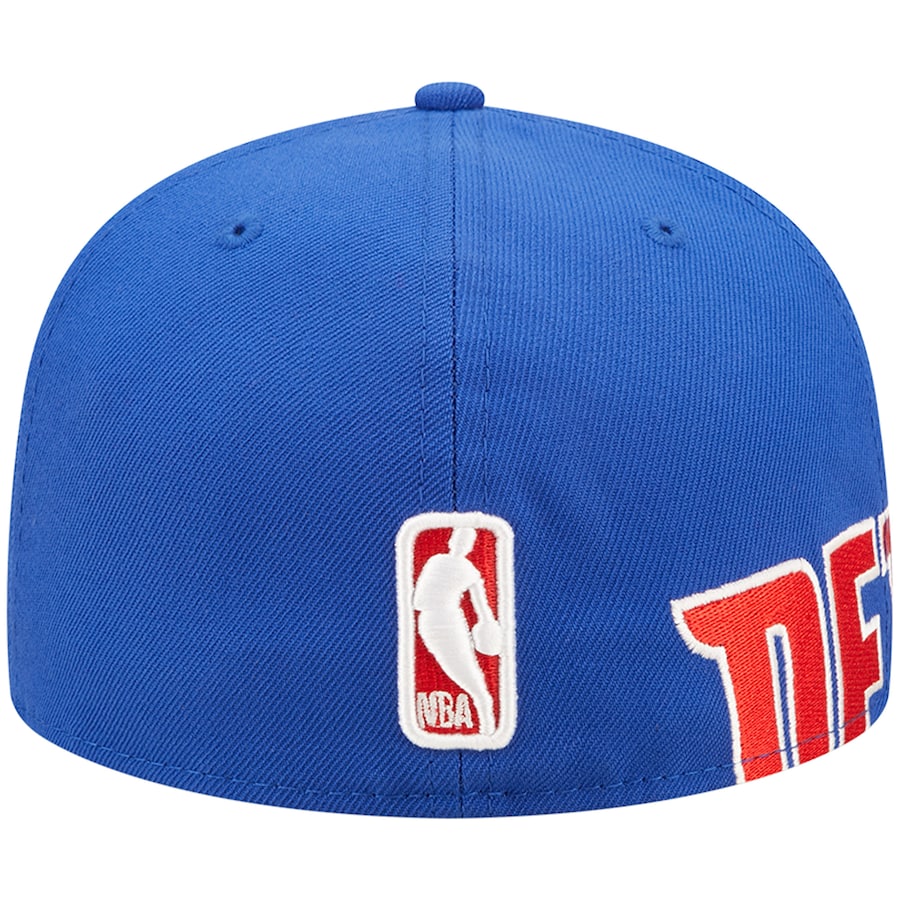 New Era Detroit Pistons Blue Side Split 59FIFTY Fitted Hat