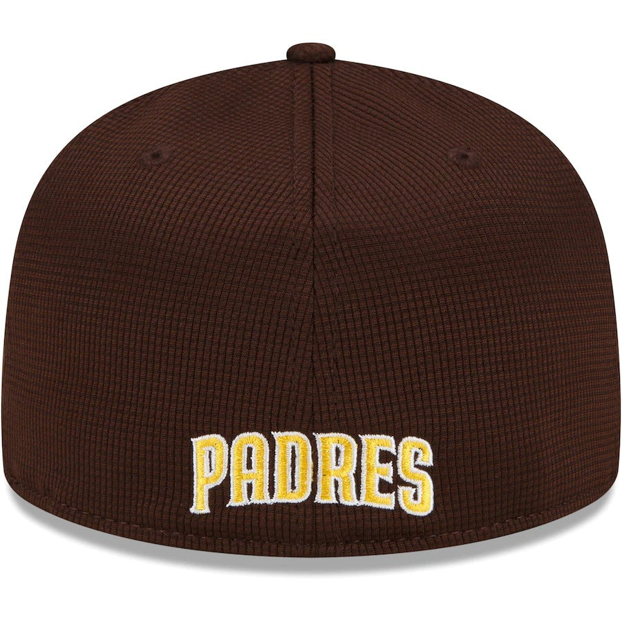 New Era San Diego Padres Brown/Yellow 2022 Clubhouse 59FIFTY Fitted Hat