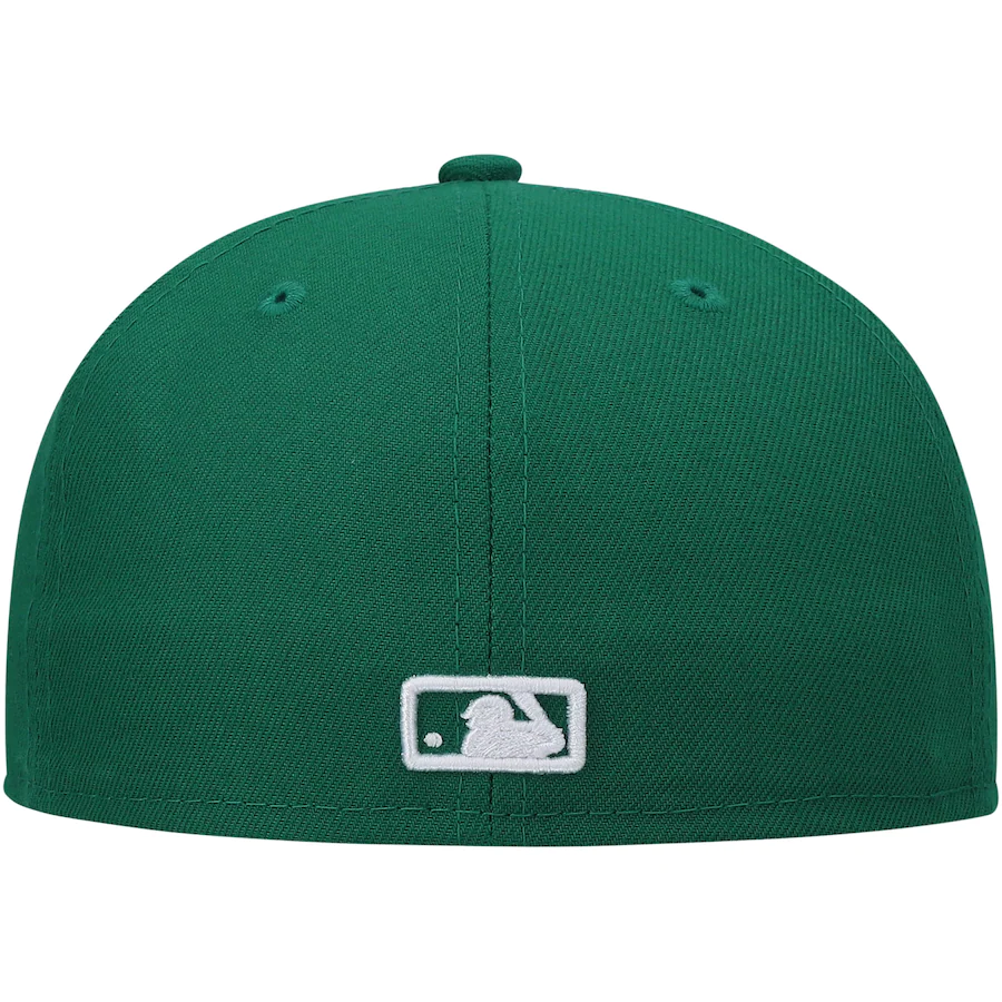 New Era Oakland Athletics Kelly Green Logo White 59FIFTY Fitted Hat