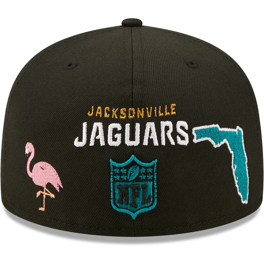 New Era Black Jacksonville Jaguars Team Local 59FIFTY Fitted Hat