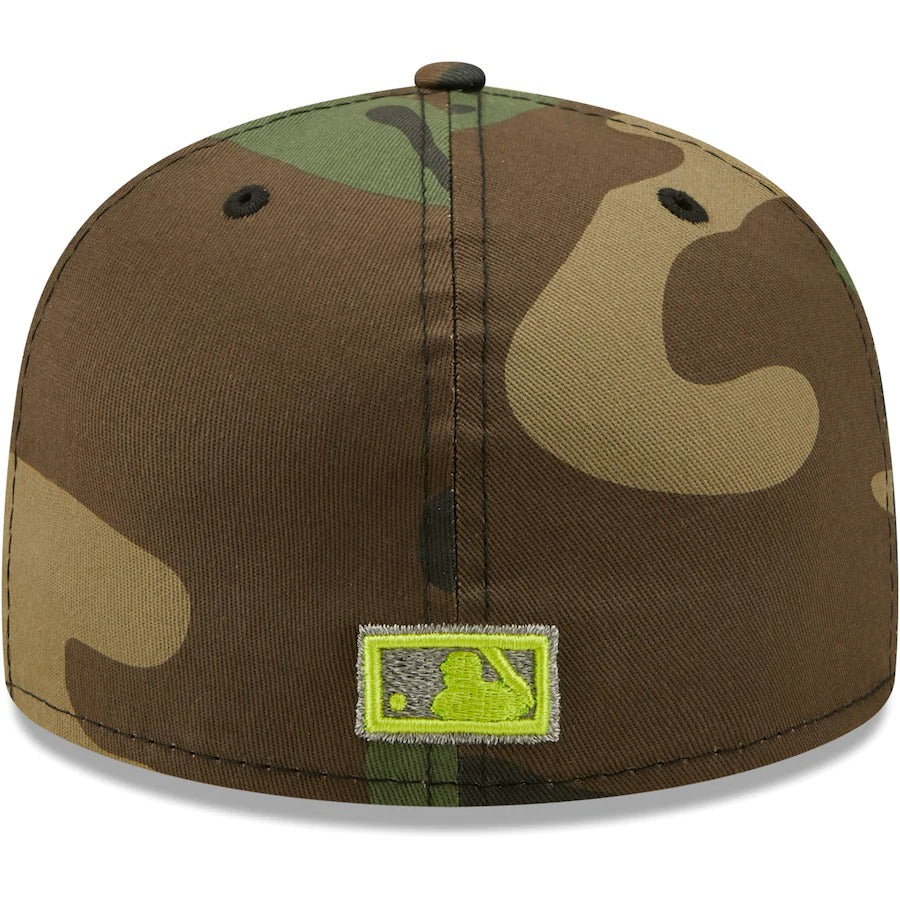 New Era Cincinnati Reds Camo Cooperstown Collection 1975 World Series Woodland Reflective Undervisor 59FIFTY Fitted Hat