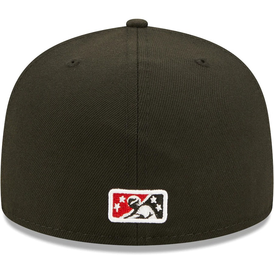 New Era Indianapolis Indians Black Authentic Collection Team Alternate 59FIFTY Fitted Hat
