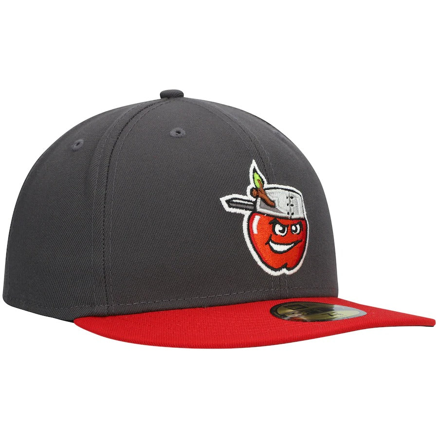 New Era Fort Wayne TinCaps Gray Authentic Collection Road 59FIFTY Fitted Hat