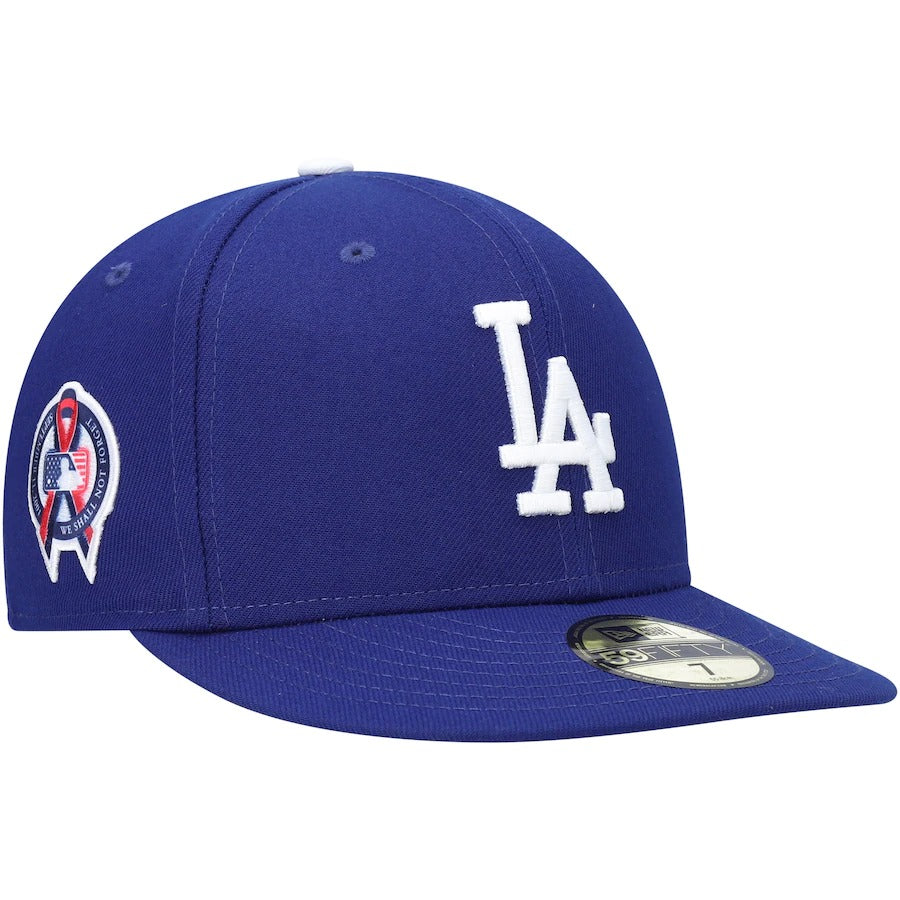 New Era  Los Angeles Dodgers Royal 9/11 Memorial Side Patch 59FIFTY Fitted Hat
