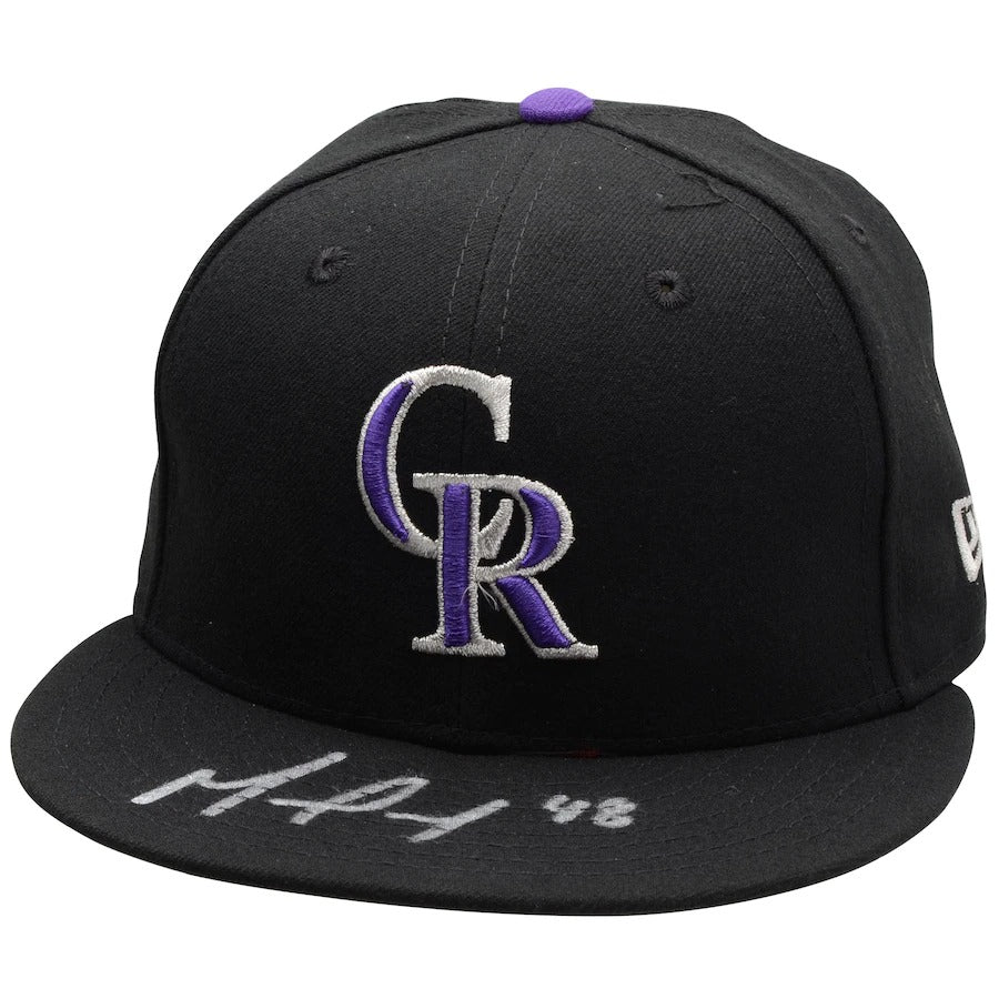 New Era German Marquez Colorado Rockies Autographed 59FIFTY Fitted Hat
