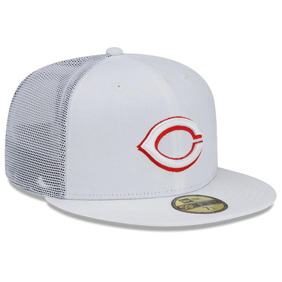 New Era Cincinnati Reds White 2022 Batting Practice 59FIFTY Fitted Hat