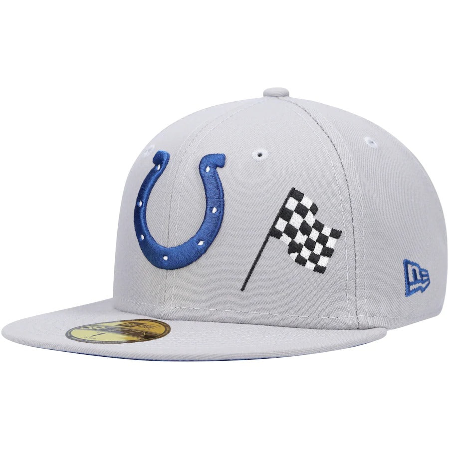 New Era Indianapolis Colts Gray City Describe 59FIFTY Fitted Hat