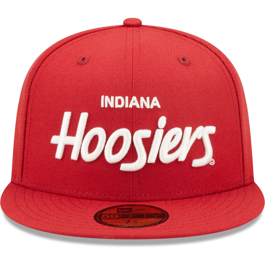 New Era Indiana Hoosiers Crimson Griswold 59FIFTY Fitted Hat