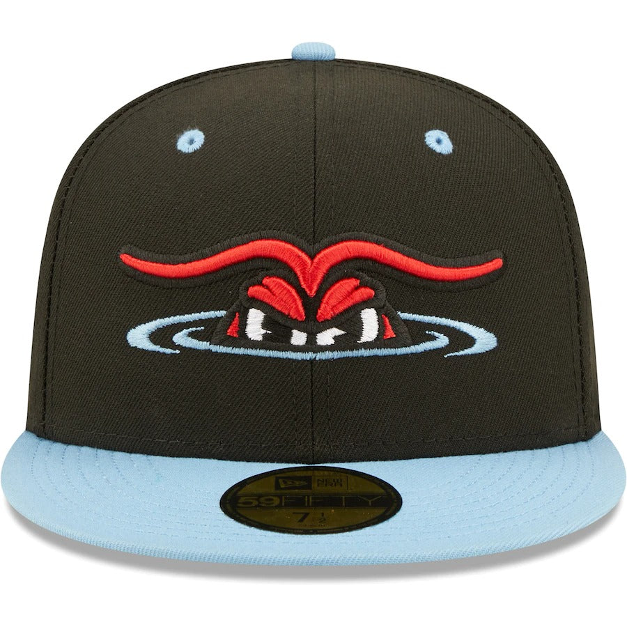 New Era Hickory Crawdads Black Authentic Collection Team Alternate 59FIFTY Fitted Hat
