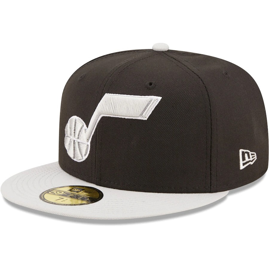 New Era Utah Jazz Black/Gray Two-Tone Color Pack 59FIFTY Fitted Hat