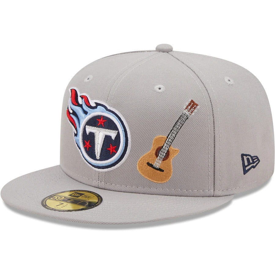 New Era Tennessee Titans Gray City Describe 59FIFTY Fitted Hat