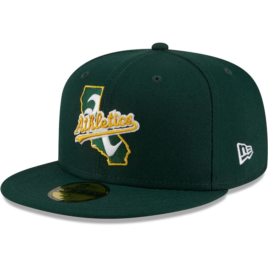 New Era Green Oakland Athletics Local II 59FIFTY Fitted Hat