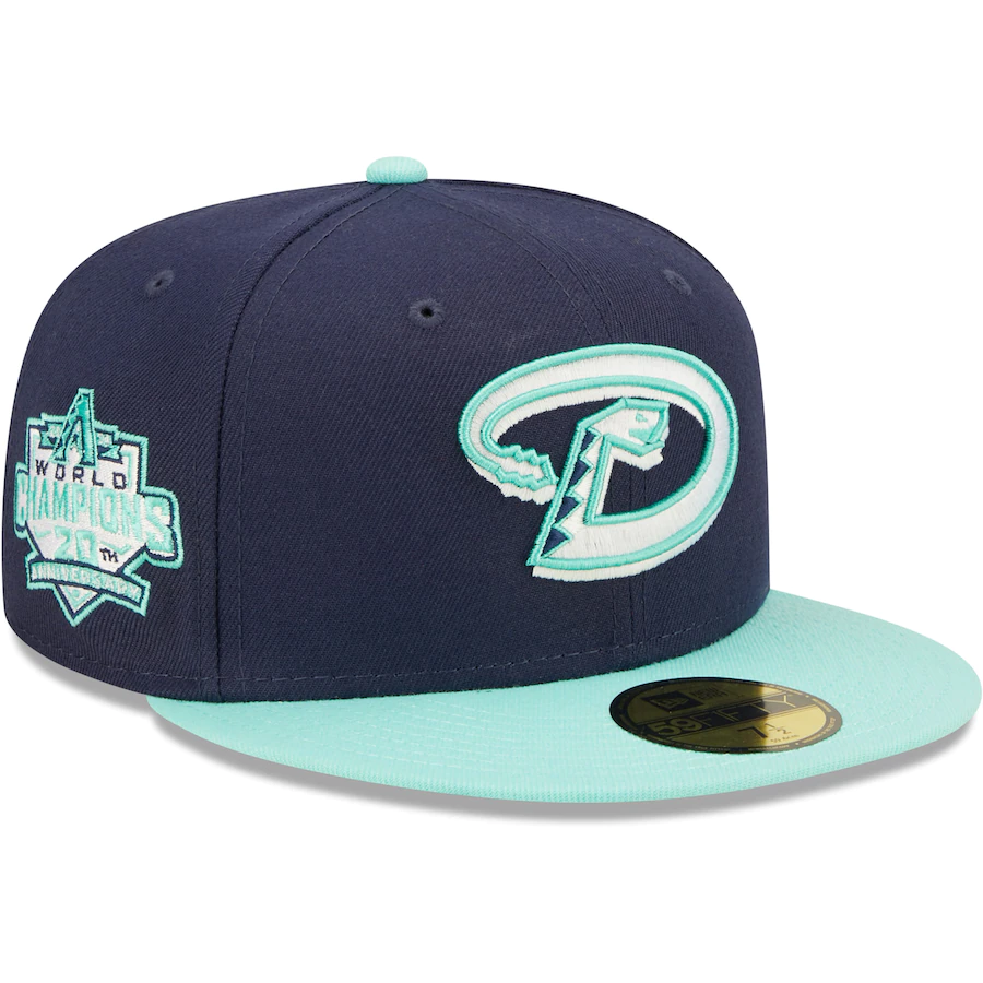 New Era Arizona Diamondbacks Navy 20th Anniversary Cooperstown Collection Team UV 59FIFTY Fitted Hat