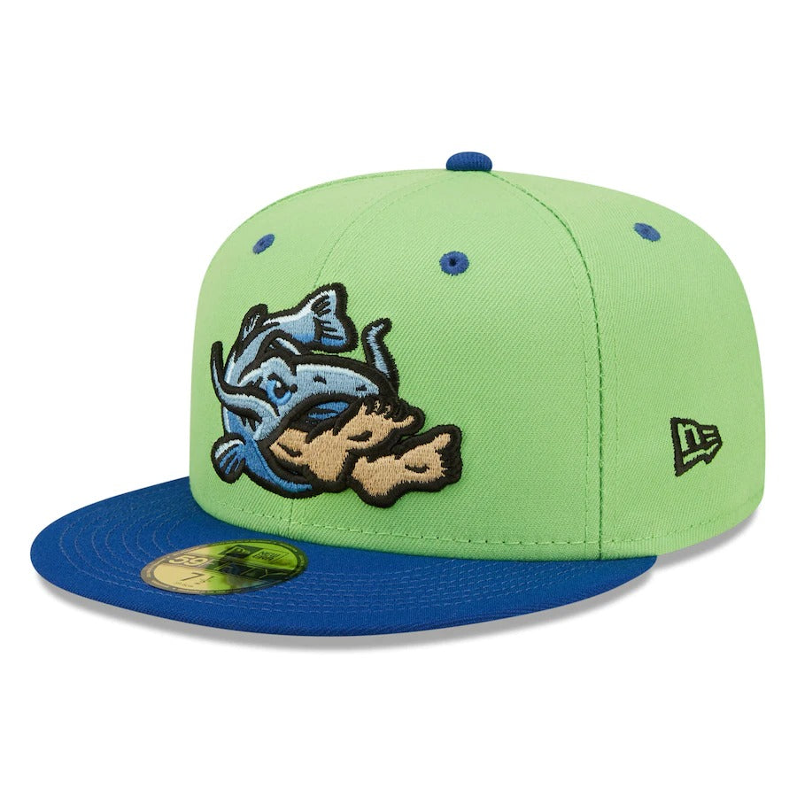 New Era Tulsa Drillers Green/Blue Noodlers Theme Night 59FIFTY Fitted Hat