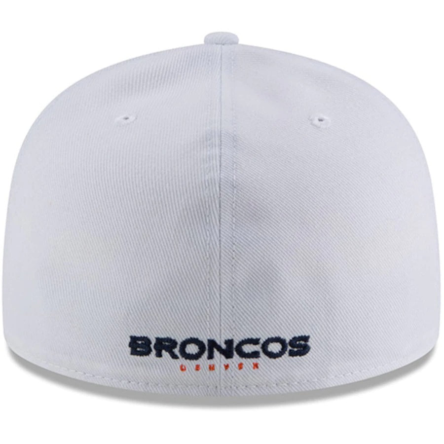 New Era White Denver Broncos Omaha 59FIFTY Fitted Hat