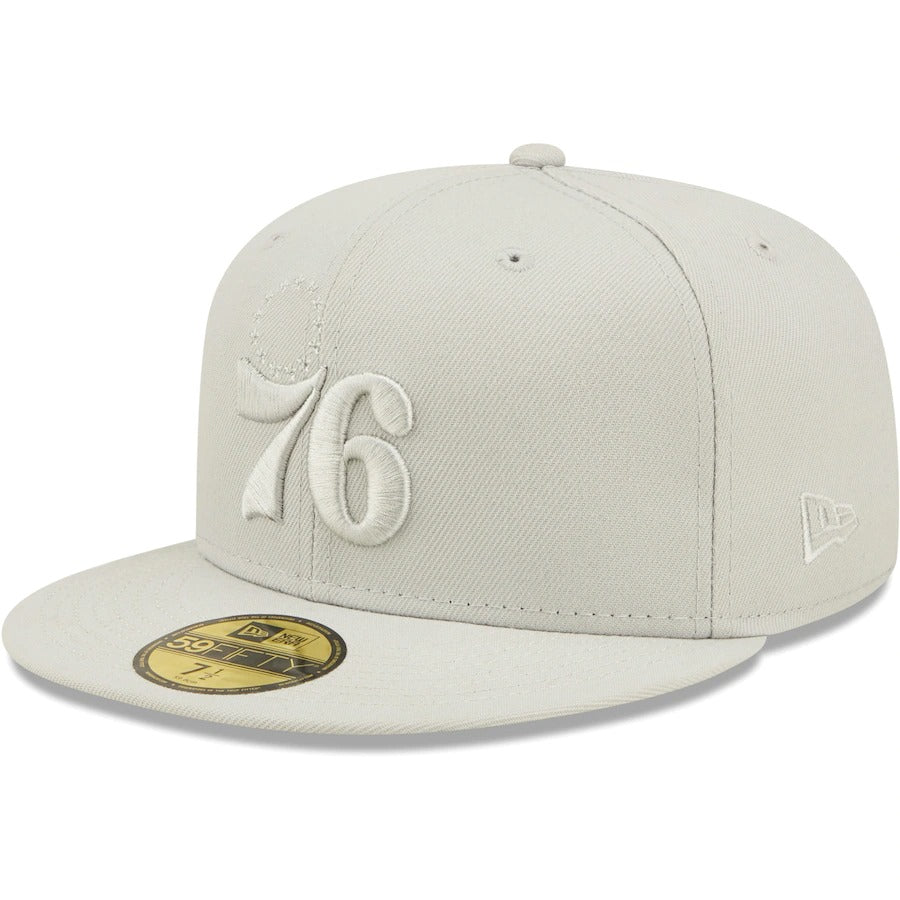 New Era Philadelphia 76ers Gray Logo Color Pack 59FIFTY Fitted Hat