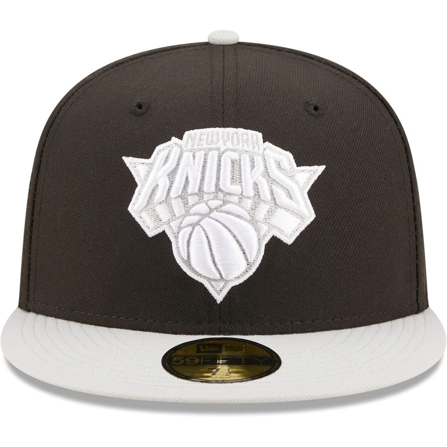 New Era New York Knicks Black/Gray Two-Tone Color Pack 59FIFTY Fitted Hat