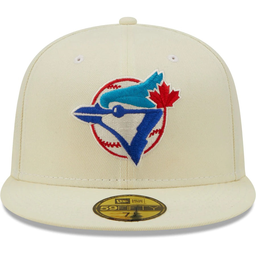 New Era Toronto Blue Jays Cream 1992 World Series Chrome Alternate Undervisor 59FIFTY Fitted Hat